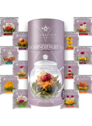 Teabloom Fruit Blooming Teas 12 Unique Flower Varieties of Tea in 12 Delicious Fruit Flavors Each Flowering Tea Ball Steeps Up to 3 Times - pzsku/ZD8C82B2141E0DE7D68BCZ/45/_/1731696198/4ab6928f-00ad-486c-bbbe-36bc585611f0