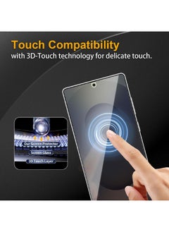 Glass [2+2 Pack] Samsung Galaxy S25 Ultra Privacy Screen Protector with Camera Lens Protector, [30° Anti-Spy][9H Hardness][Ultrasonic Fingerprint Unlock][Anti Scratch][Bubble Free][Case Friendly] Protector Set for Samsung S25 Ultra 6.9 inch (Boxed, 2+2 PCS)  - Image 4