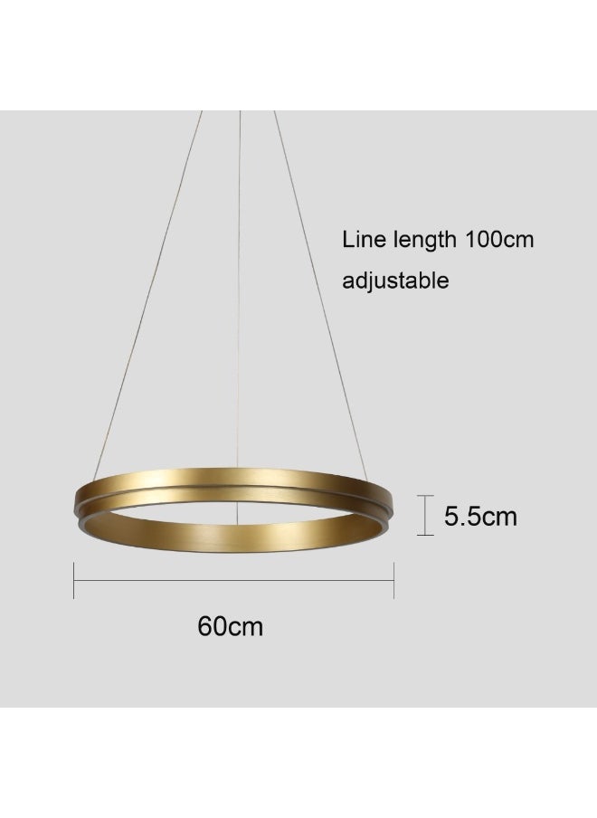 Hummer Modern gold ring hanger with 3 lights, 60 cm  - Image 2