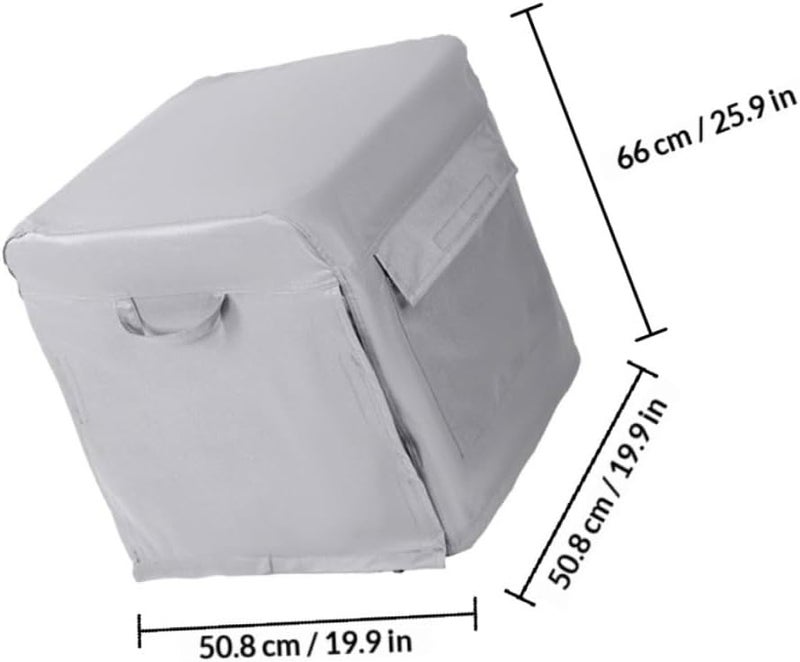 POPETPOP 26"x20"x20" Waterproof Generator Cover Heavy Duty 600d Oxford Cloth Outdoor Dustproof Rainproof Sunwind Resistant Portable Generator Protection Shield - Image 2