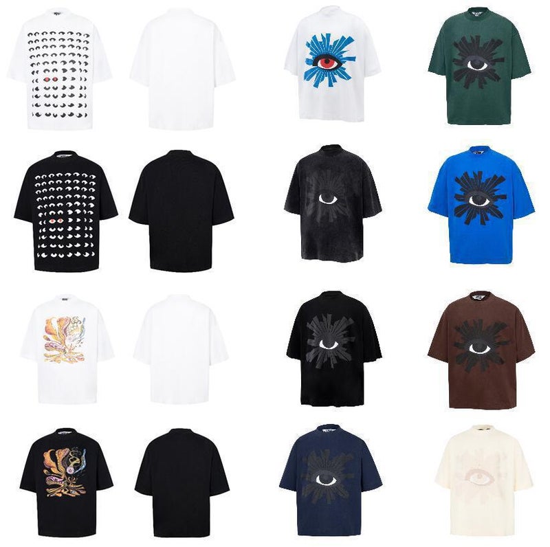 American-Style High Street Eye Of Truth Printed Dark Hip-Hop Casual Short-Sleeved Loose T-Shirt Plus Size Top Trendy - Image 2