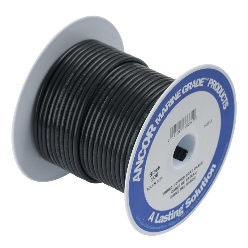 سلك نحاسي معلب أنكور 108010 10 AWG 5mm2 أسود 100 قدم