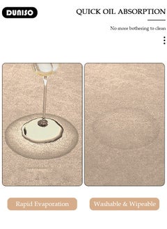 DUNISO 2 PCS  Kitchen Mats and Rugs Set , Non Slip Heavy Duty Standing Mat, Quick Dry Diatom Mud Floor Mat,  Extra Soft and Absorbent Floor Mats for  Kitchen, Bath, Office, Laundry(40*60cm+40*120cm)  - Image 3