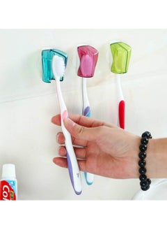 Oasisgalore 6 Pack Anti Dust Toothbrush Head Covers with Suction Cup for Home Travel Outdoor  - Image 3