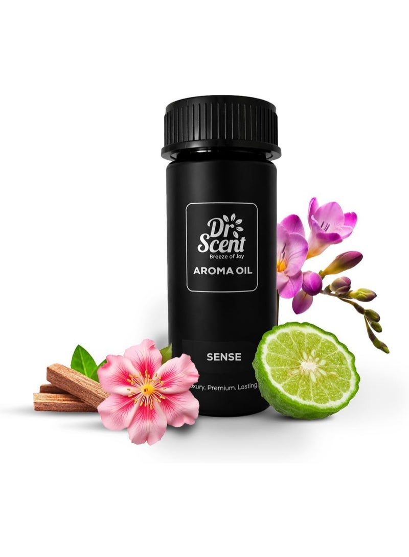 Dr Scent Breeze of Joy Aroma Oil Diffuser – Sense | UAE-Made Fragrance with Bergamot, Nectarian, Jasmine, Freesia, Amber & Sandalwood | Ideal for Offices, Homes, Hotels & Spas (170ml) - Image 1