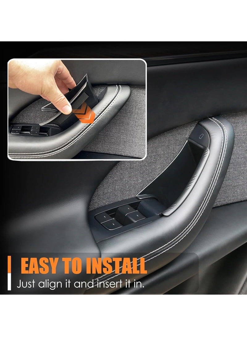 Captaintech Front Door Handle Storage Trays for Tesla Model X - Inner Door Handle Tray Box for Tesla Model X Accessories, Create Car Storage Space by Handle Pocket (2PCS) - Image 3