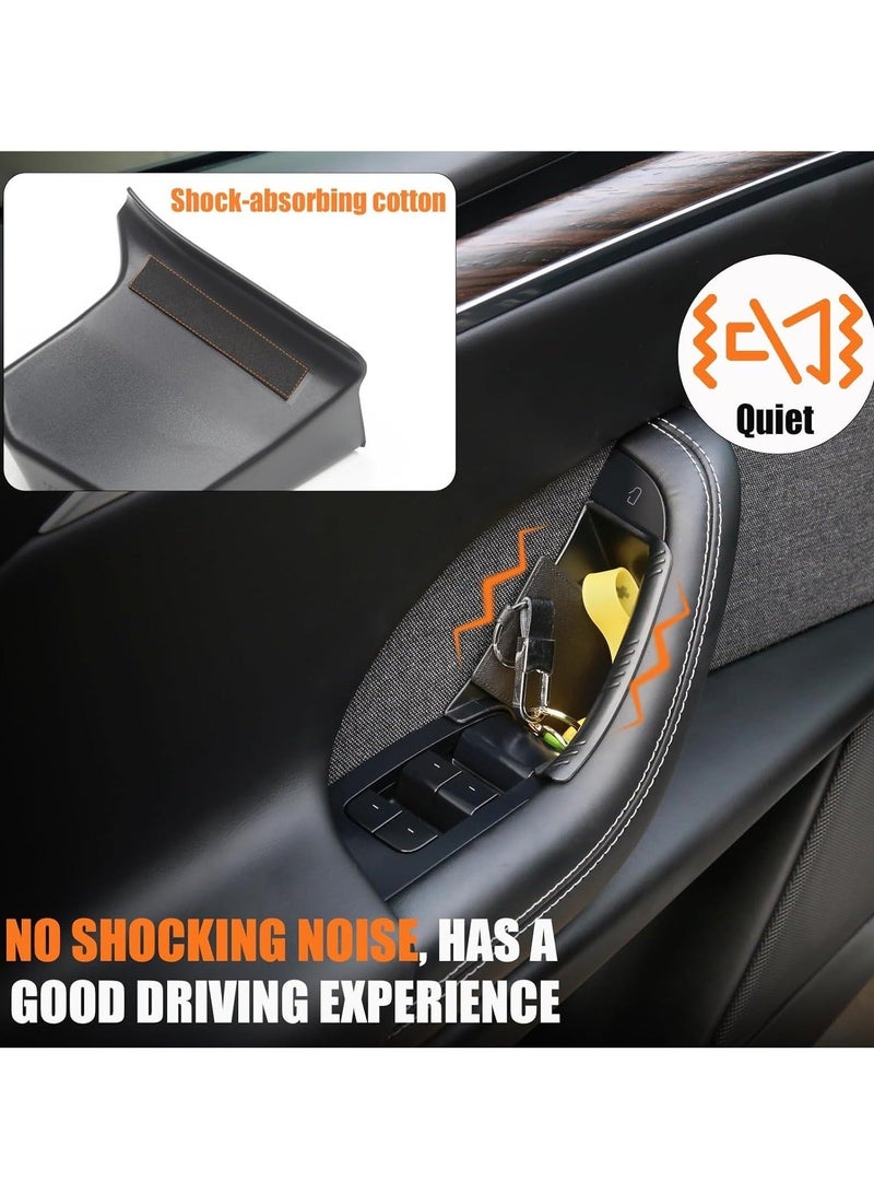Captaintech Front Door Handle Storage Trays for Tesla Model X - Inner Door Handle Tray Box for Tesla Model X Accessories, Create Car Storage Space by Handle Pocket (2PCS) - Image 4