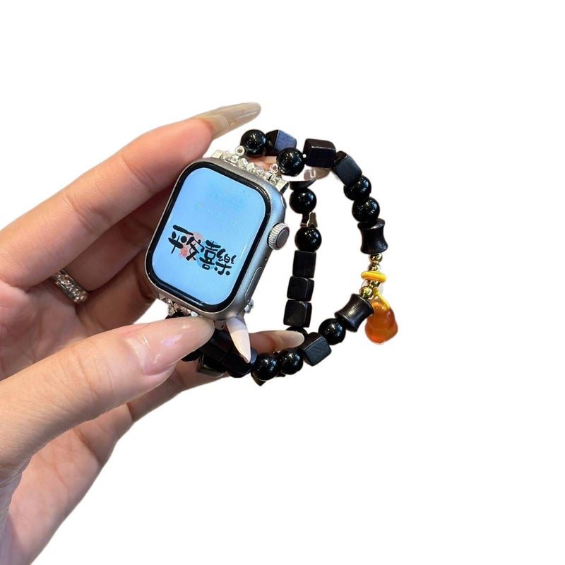 17.5-18cm Resin Bracelet Strap Smartwatch Band Compatible with Apple Watch with Adjustable Fit Replacement Strap for Daily Wear - NUR - Image 1
