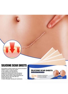 SOUTH MOON 8PCS Professional Silicone Scar Sheets,Soft Silicone Gel Scar Tape Painless Silicone Tape Roll Effective Silicone Scar Removal Strips Sheets for C-Section & Keloid Surgery, Burn, Acne  - Image 3