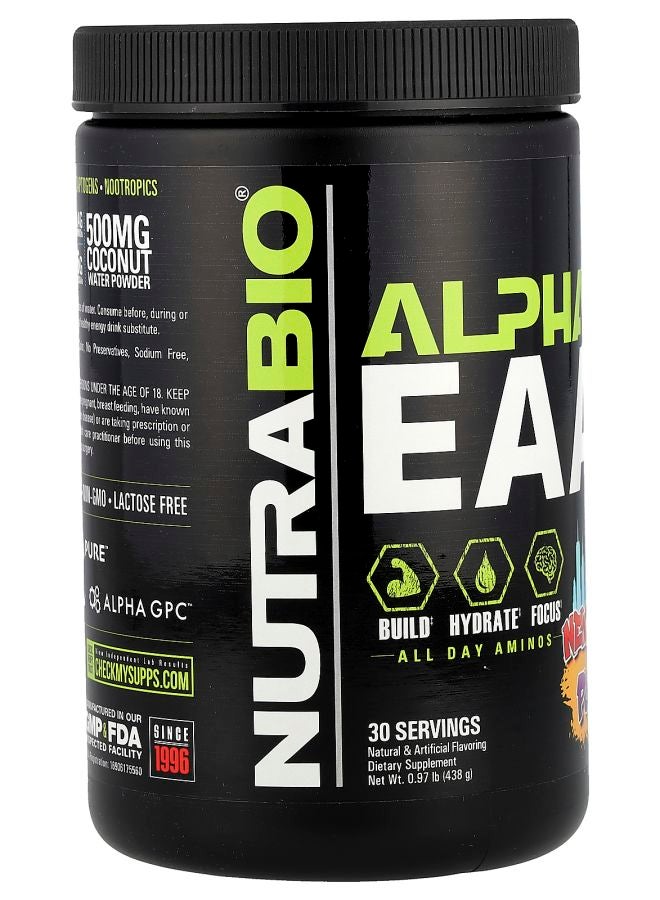 NutraBio Alpha EAA New York Punch 0.97 lb (438 g) - Image 2
