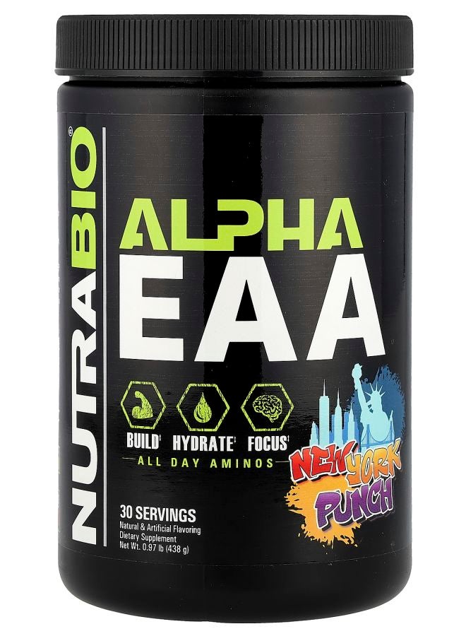 NutraBio Alpha EAA New York Punch 0.97 lb (438 g) - Image 1