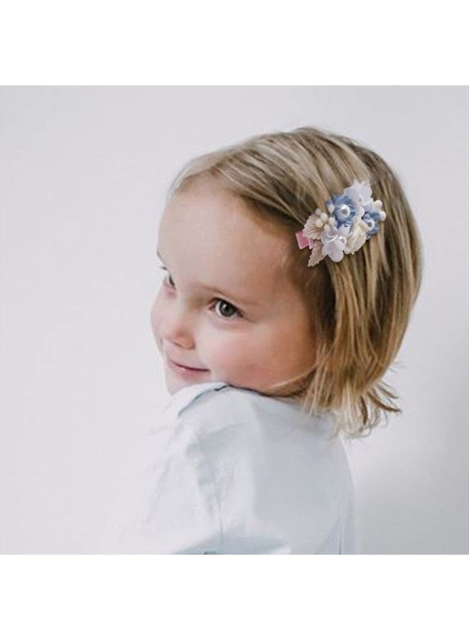 BFNAAgirl Flower Hair Clip BFNAAgirl Baby Girl Hair Bows Exquisite Hair Accessories Alligator Clips for Infants Toddlers Teen Kids Gift 6pcs/set - Image 4