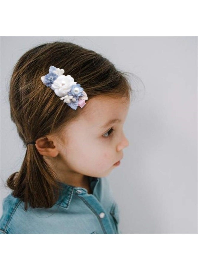 BFNAAgirl Flower Hair Clip BFNAAgirl Baby Girl Hair Bows Exquisite Hair Accessories Alligator Clips for Infants Toddlers Teen Kids Gift 6pcs/set - Image 2
