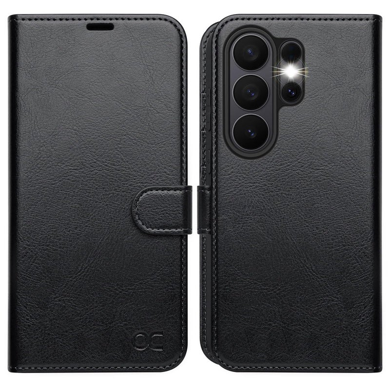 OCASE Compatible with Samsung Galaxy S26 Ultra Wallet Case, PU Leather Flip Folio Case with Card Holders RFID Blocking Kickstand [Shockproof TPU Inner Shell] Protective Phone Cover 2026, Black - Image 1