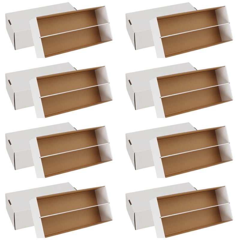 HIMOMO Trading Card Storage Box 1600 Count Card Storage Boxes Bulk Cards Storage Box Sports Cards Cases Graded Cardboard Boxes for Basketball Sports Collector 6 Set - Image 2