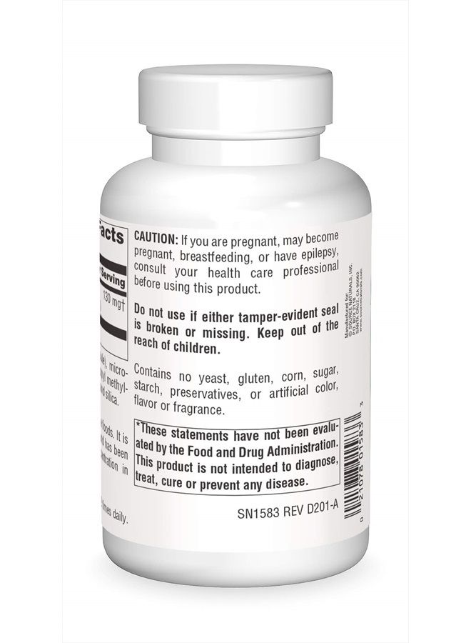 Source Naturals DMAE، ثنائي ميثيل أمينو إيثانول بيتارتريت - يدعم التركيز الذهني - 200 كبسولة - Image 2