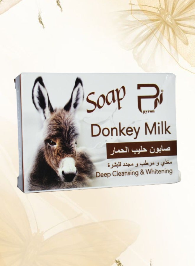بيرون صابون حليب الحمار للتنظيف العميق والتبييض - Image 1