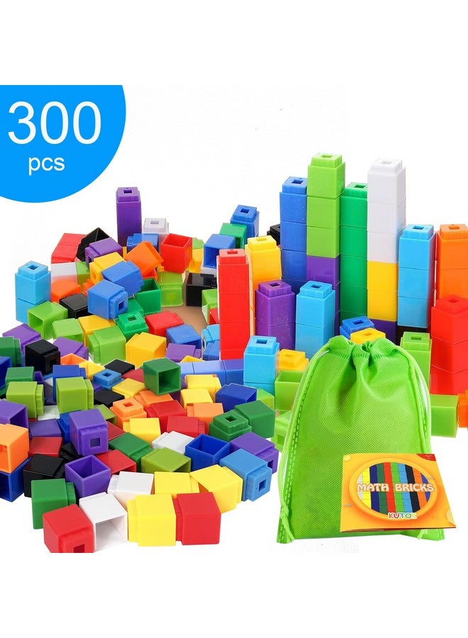 KUTOI Math Manipulatives Number Blocks Toys For Kids 300 Cubes, Educational Counting Toys Classroom Learning Supplies, Preschool Plastic Counting Blocks for Kindergarten Homeschool Learning, Kids Ages 3+ - Image 2