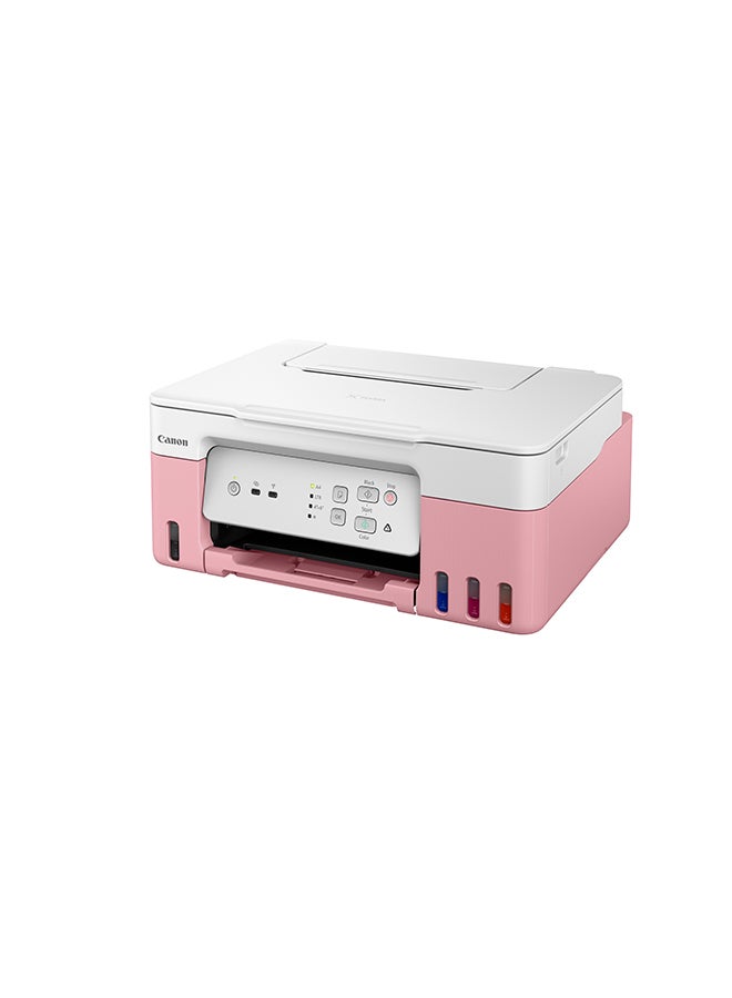 Canon PIXMA G3430 Wireless Colour 3-in-1 Refillable MegaTank Printer, Pink - Image 2