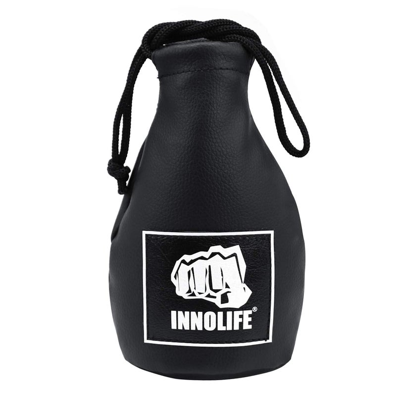 INNOLIFE Boxing Slip Bag, Boxing Dodge Hide Speed Bag Maize Ball Leather Ball for Reflex Training, Boxing, Kickboxing, MMA Pendulum Training (Filler Already Included) - Image 2