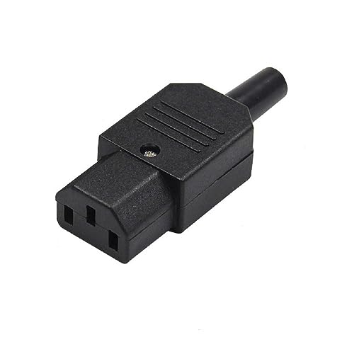 Toptekits IEC C13 Power Cord Plug Connector,IEC 320 C13 Female Plug Rewirable Power Connector 3pin Socket 10A /250V - Image 1