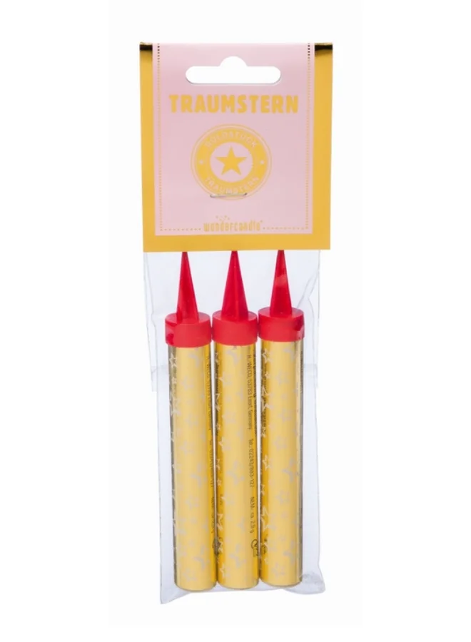 Wondercandle Dream Star Gold Piece Set of 3 Gold Refill Pack