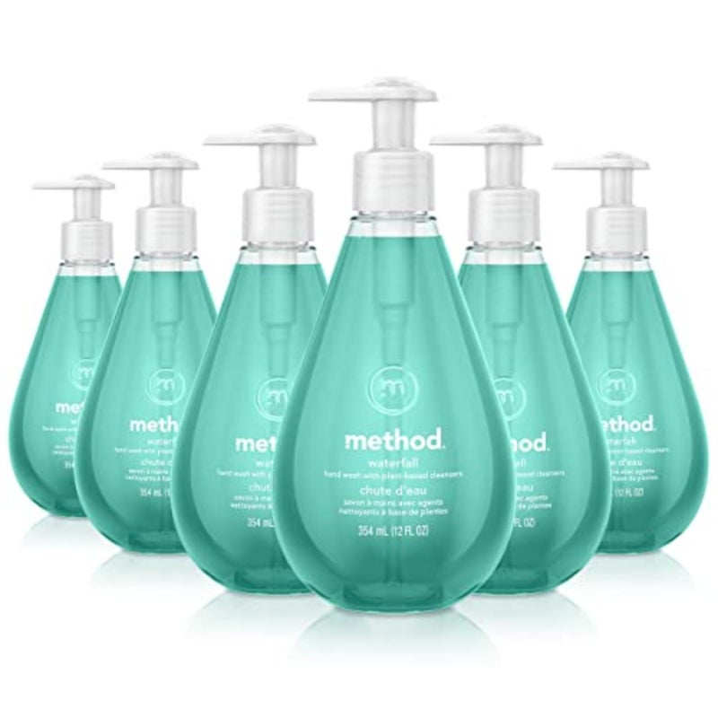 Method Gel Hand Soap Waterfall Biodegradable Formula 12 Fl Oz Pack of 6