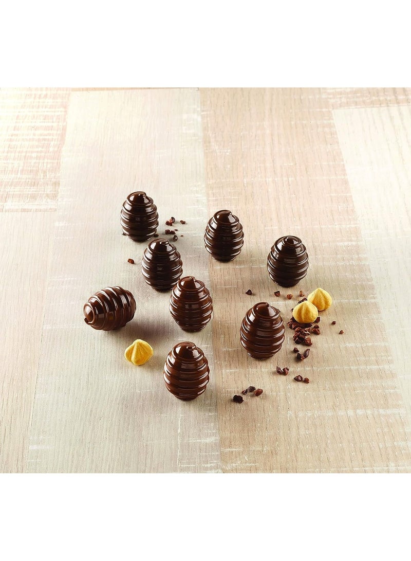 Silikomart سيليكو مارت 3D شوكولاتة حلزونية، 15 تجويف - Image 2