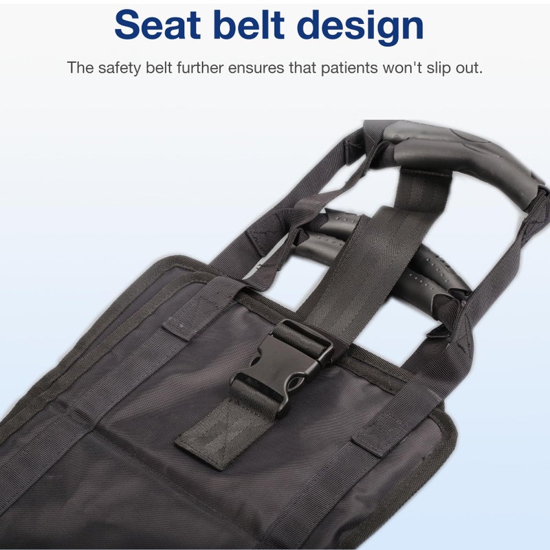 Whlicks Gait Belts for Seniors, Transfer Belt for Elderly and Disabled, Transfer Sling Lifting Assist with Handles Anti-Slip Pad Seatbelt, Gate Belts Medical for Home Care Bed Wheelchair Floor 330lbs - Image 5