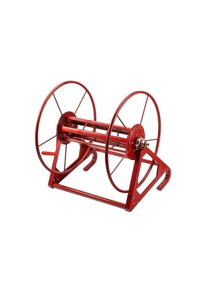 Generic Hose Reel, Heavy-Duty Wall Mounted Retractable Garden Hose Reel 0~200M Hose Capacity, Hose Locking Mechanism, Roll-up Automatic, Pipe Reel Rack, Water Pipe Storage Rack 