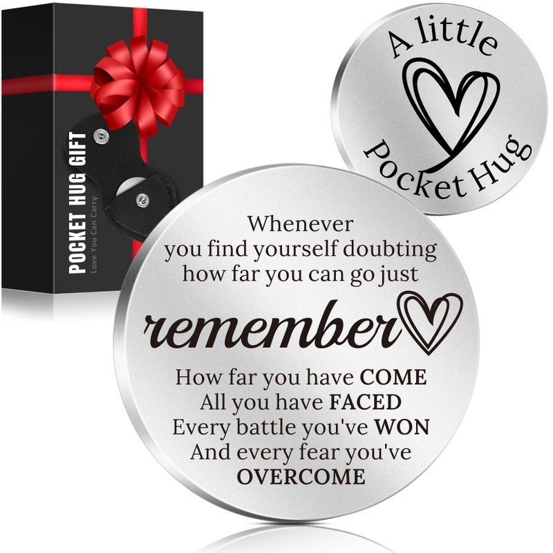 LAGERFEY Valentines Day Keychain Gifts for Him Men - Valentines Gifts for Him, Pocket Hug Token, Valentineâ€™s Day Inspirational Gift for Husband wife - Anniversary Birthday Gift for Boyfriend, Girlfriend - Image 1