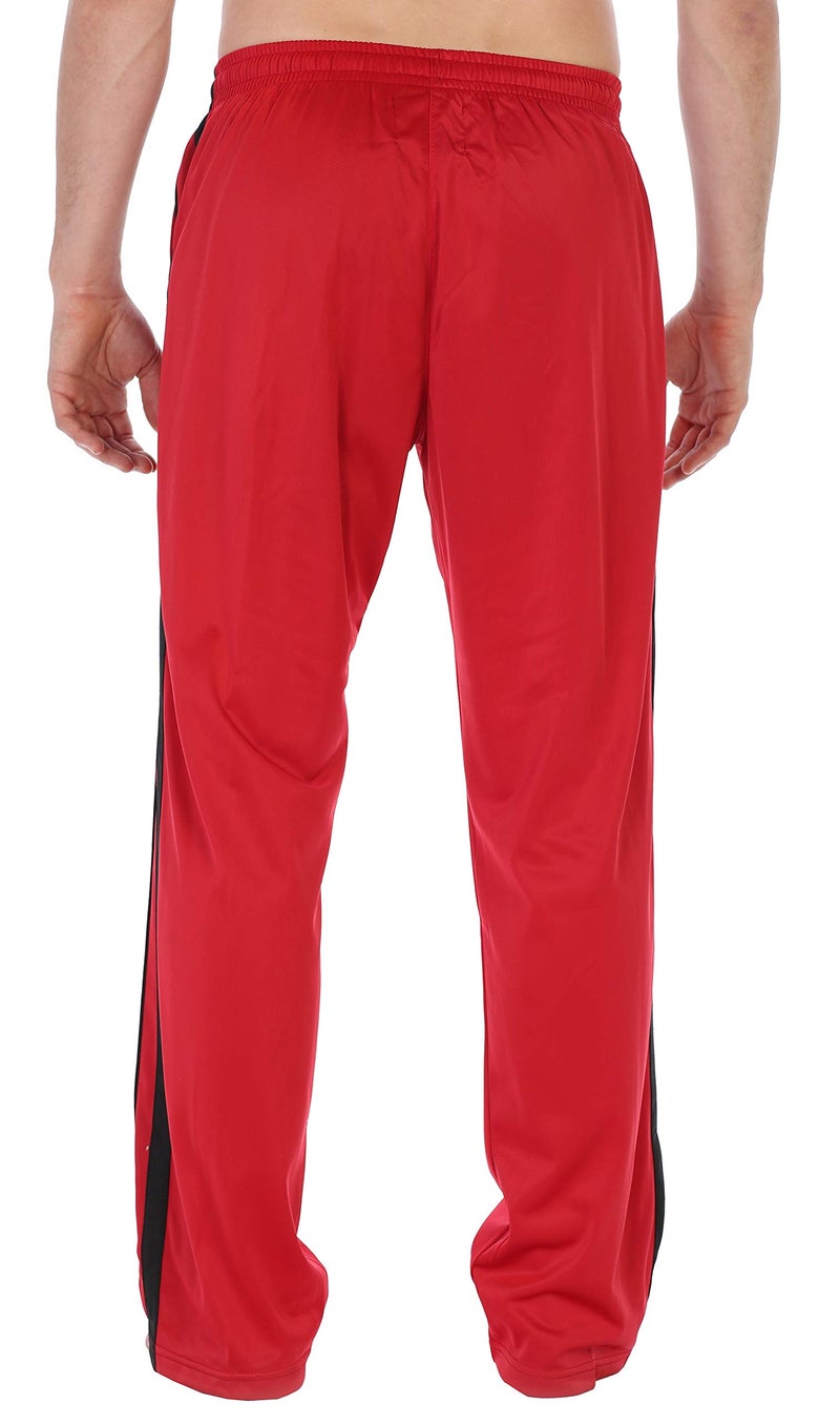 Gioberti Mens Athletic Track Pants, Red, Small - Image 5