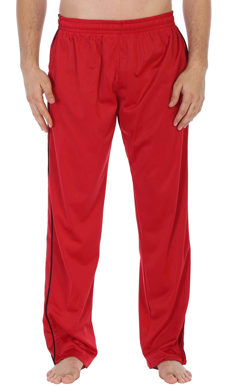 Gioberti Mens Athletic Track Pants, Red, Small - Image 4