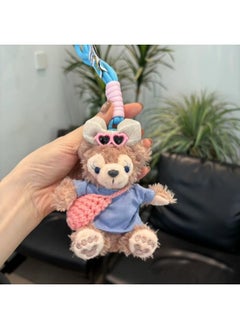 Generic Keychain Pendant Bear Gift Mei Mei Bag Duffy Car Pendant Car Key Bag-Specifications:Y189 With Number Plate High-definition Version  - Image 5