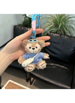 Generic Keychain Pendant Bear Gift Mei Mei Bag Duffy Car Pendant Car Key Bag-Specifications:Y189 With Number Plate High-definition Version  - Image 3