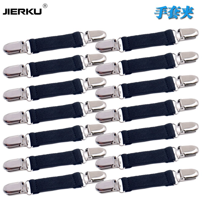 Children's Anti-Slip Gloves with Strap Clips – Polyester Elastic Glove Clips - Image 2