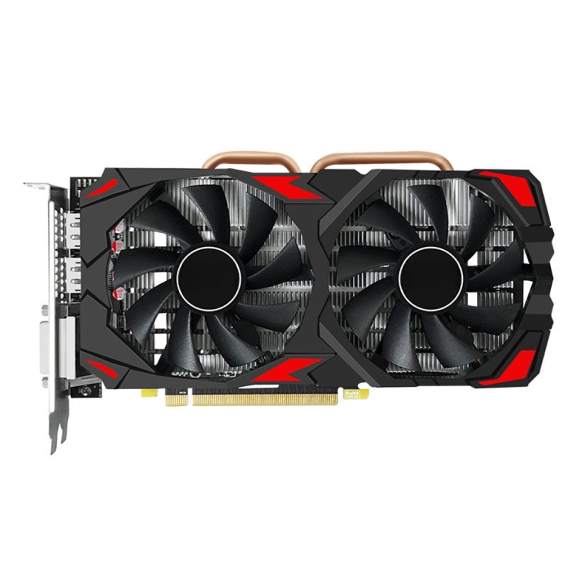 JINGSHA Graphics Card 8GB GDDR5 256bit Memory Dual Fans - Harness Office Gaming Software Smoothly - HD DP DVI Interfaces for Smooth Gaming Experience - Image 1