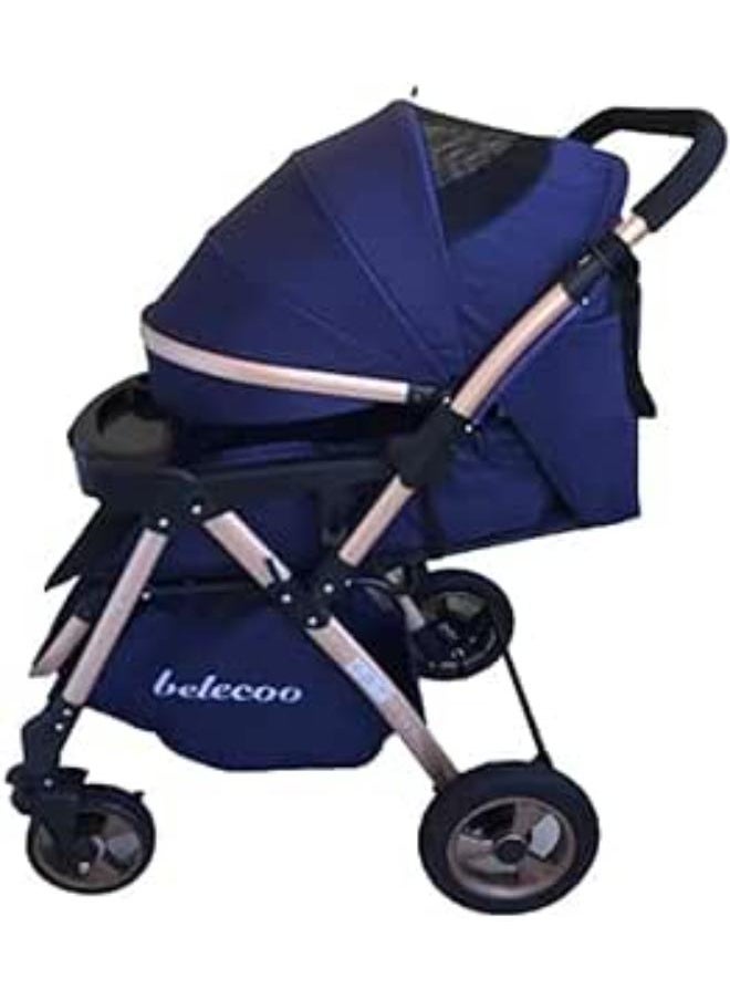 belecoo Baby'S Double Stick Stroller (Dark Blue) 