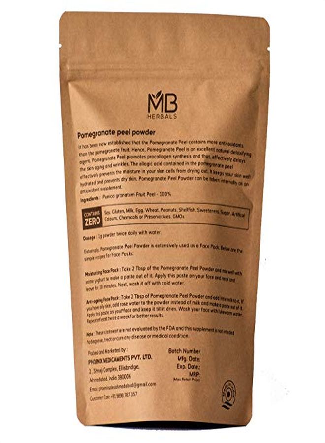MB Herbals Pomegranate Peel Powder 227G ; Half Pound ; Antioxidant For Skin ; For External Use Only - Image 3