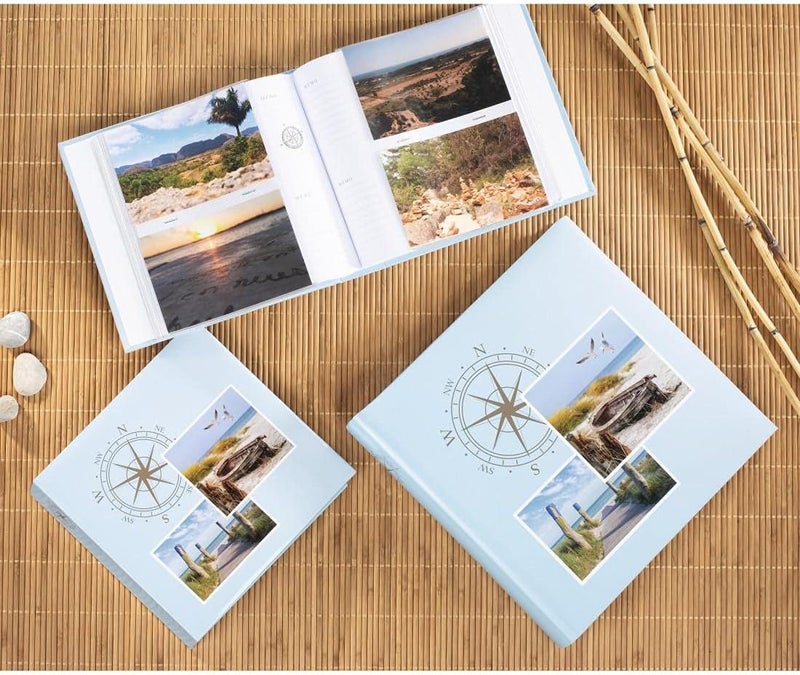 Hama Slip-in Album with Baltic Sea Motif (Photo Album for Inserting 200 Photos in 10 x 15 cm Format 100 Pages, Photo Book for Holiday Photos) Blue - Image 2