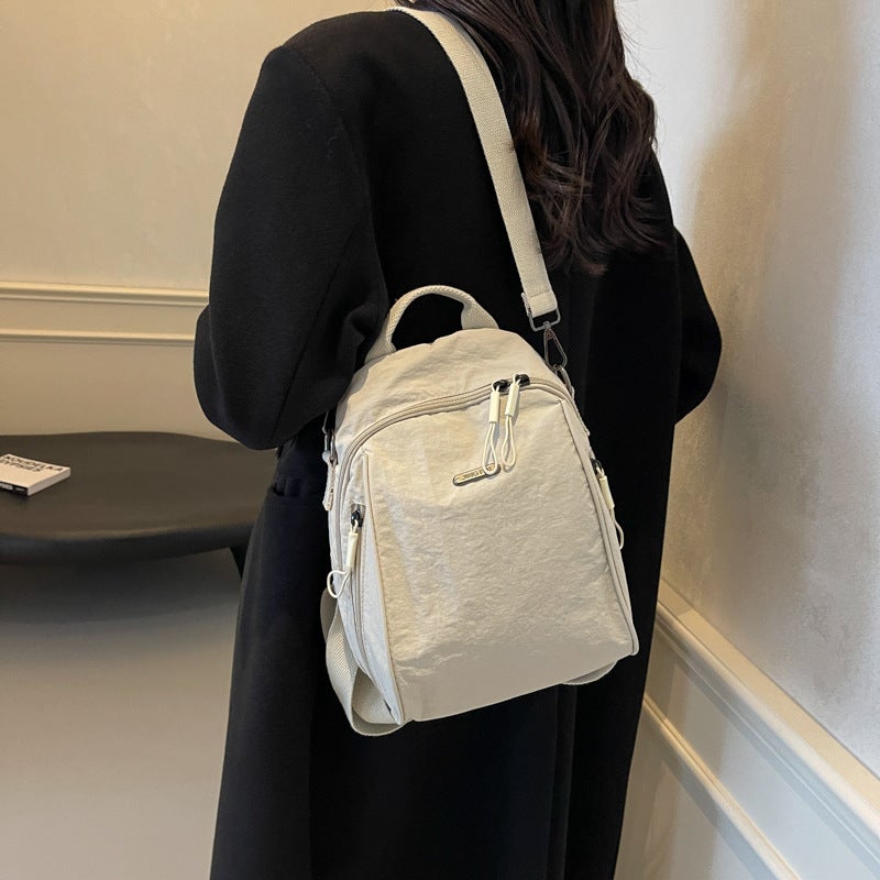 حقيبة ظهر كبيرة السعة للسفر والتنقل للنساء، خفيفة الوزن من قماش أكسفورد - Image 4