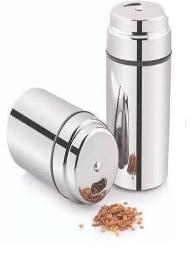 Attachh Multipurpose Stainless Steel Mukhwas Dabbi mouth freshener paan masala spice storage for travelling 200Ml Pack of 2 - Image 3