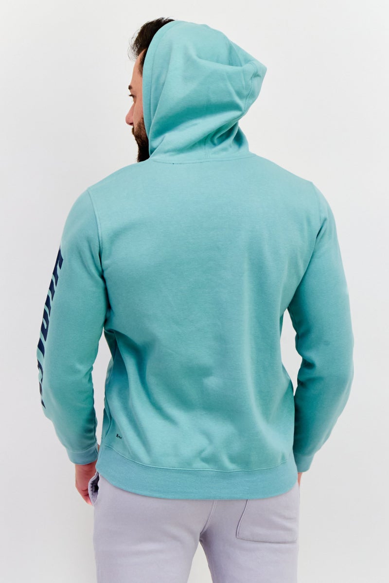 Hurley Men Sportswear Fit Long Sleeves Outdoors Hoodie, Light Green - Image 3