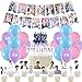 YiYiXiXi 1 Birthday 7 Decorations Gift SetBirthday Party Supplies Includes Banners Cake Topper 12 Cupcake Toppers - Image 3