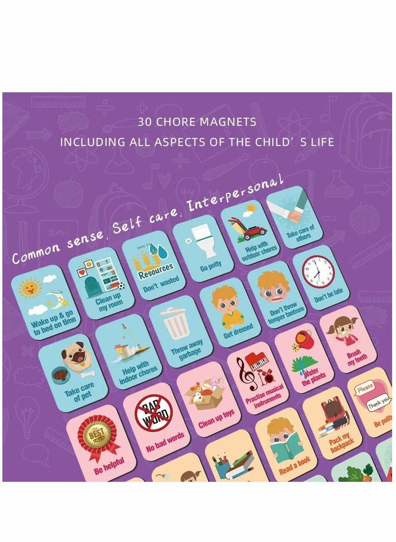 PYEBE - Magnetic Star Reward Chart for Kids Magnetic Chore Chart for Refrigerator  17.32‘’x11.7‘’ for Wall or Refrigerator Good Behavior Charts - Image 1