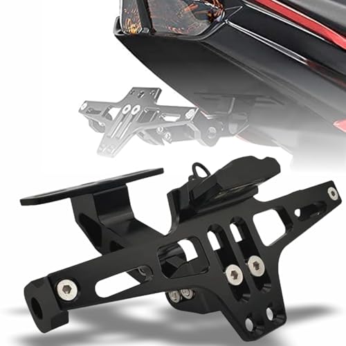 MIKANIX Universal Adjustable Foldable Tail Tidy | Bike Number Plate Holder for All Bikes - Image 1
