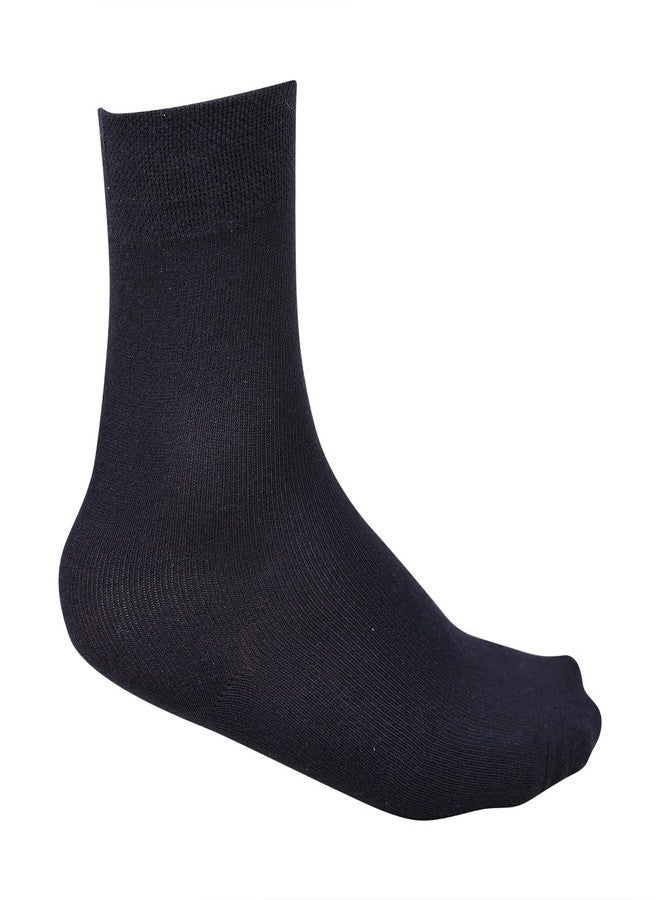 Dollar Unisex Full-Length Cotton Spandex School Socks for Boys & Girls | Free Size Lightweight Uniform Socks | (Pack of 3) - Black | - Image 3