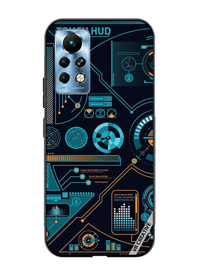 VR CREATIVE Protective Case Cover For Infinix Note 11 Pro Touch Hud Design Multicolour - Image 1