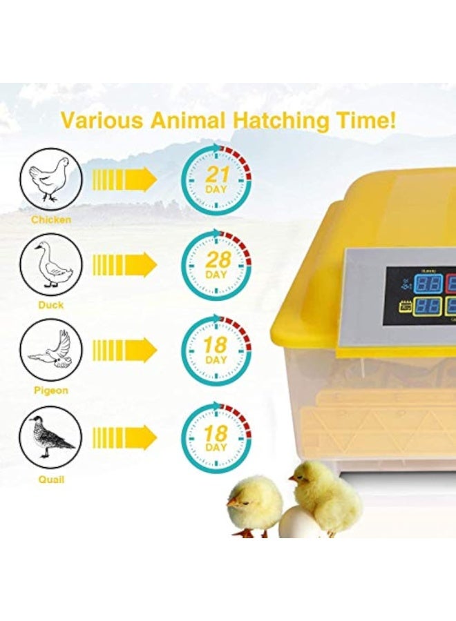 Arabest 48 Egg Incubator, Automatic Turning Digital Chicken Egg Hatcher, Temperature and Humidity Control with Digital Display for Hatching Chickens Ducks Goose and etc - Image 4