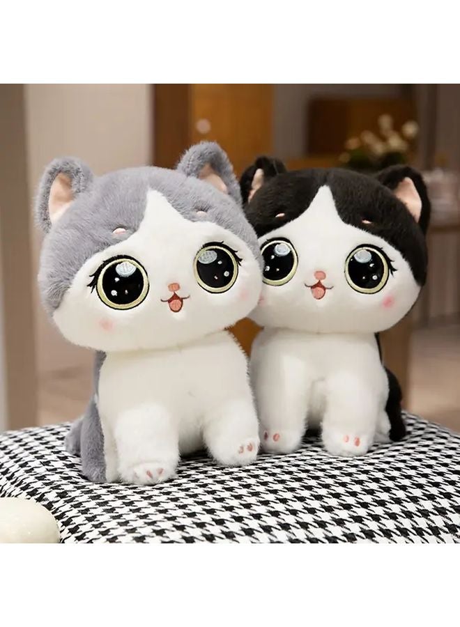Gray Cute Kawaii Cat Plush Toy Soft Stuffed Animal Home Decor Gift - Image 2